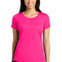 Sport-Tek Womens Competitor Moisture Wicking Short Sleeve Scoop Neck T-Shirt - Neon Pink