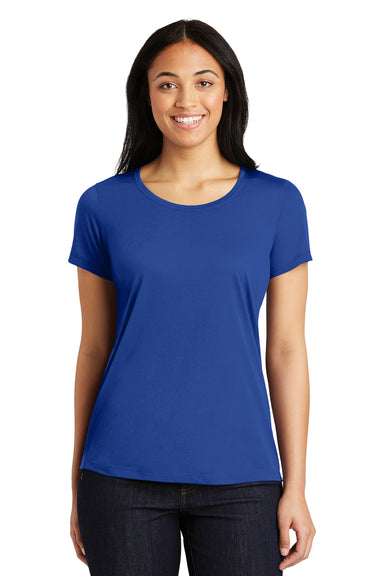 Sport-Tek LST450 Womens Competitor Moisture Wicking Short Sleeve Scoop Neck T-Shirt Royal Blue Front