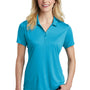 Sport-Tek Womens Competitor Moisture Wicking Short Sleeve Polo Shirt - Atomic Blue