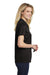 Sport-Tek LST550 Womens Competitor Moisture Wicking Short Sleeve Polo Shirt Black Side