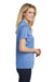 Sport-Tek LST550 Womens Competitor Moisture Wicking Short Sleeve Polo Shirt Carolina Blue Side