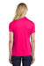 Sport-Tek LST550 Womens Competitor Moisture Wicking Short Sleeve Polo Shirt Raspberry Pink Back