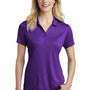 Sport-Tek Womens Competitor Moisture Wicking Short Sleeve Polo Shirt - Purple