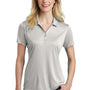 Sport-Tek Womens Competitor Moisture Wicking Short Sleeve Polo Shirt - Silver Grey