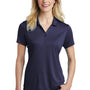 Sport-Tek Womens Competitor Moisture Wicking Short Sleeve Polo Shirt - True Navy Blue