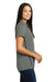 Sport-Tek LST620 Womens Tough Moisture Wicking Short Sleeve Polo Shirt Dark Grey/Black Side