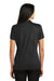 Sport-Tek LST630 Womens Tough Moisture Wicking Short Sleeve Polo Shirt Black Back