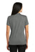 Sport-Tek LST630 Womens Tough Moisture Wicking Short Sleeve Polo Shirt Dark Grey Back