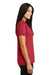 Sport-Tek LST630 Womens Tough Moisture Wicking Short Sleeve Polo Shirt Red Side