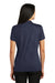 Sport-Tek LST630 Womens Tough Moisture Wicking Short Sleeve Polo Shirt Navy Blue Back