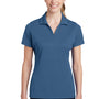 Sport-Tek Womens RacerMesh Moisture Wicking Short Sleeve Polo Shirt - Dawn Blue