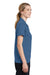 Sport-Tek LST640 Womens RacerMesh Moisture Wicking Short Sleeve Polo Shirt Dawn Blue Side