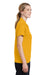 Sport-Tek LST640 Womens RacerMesh Moisture Wicking Short Sleeve Polo Shirt Gold Side