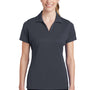 Sport-Tek Womens RacerMesh Moisture Wicking Short Sleeve Polo Shirt - Graphite Grey