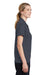Sport-Tek LST640 Womens RacerMesh Moisture Wicking Short Sleeve Polo Shirt Graphite Grey Side