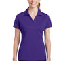 Sport-Tek Womens RacerMesh Moisture Wicking Short Sleeve Polo Shirt - Purple