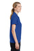 Sport-Tek LST640 Womens RacerMesh Moisture Wicking Short Sleeve Polo Shirt Royal Blue Side