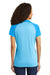 Sport-Tek LST641 Womens RacerMesh Moisture Wicking Short Sleeve Polo Shirt Heather Pond Blue/Pond Blue Back