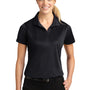 Sport-Tek Womens Sport-Wick Moisture Wicking Short Sleeve Polo Shirt - Black