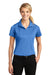 Sport-Tek LST650 Womens Sport-Wick Moisture Wicking Short Sleeve Polo Shirt Blue Lake Front