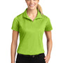 Sport-Tek Womens Sport-Wick Moisture Wicking Short Sleeve Polo Shirt - Lime Shock Green