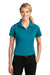 Sport-Tek LST650 Womens Sport-Wick Moisture Wicking Short Sleeve Polo Shirt Tropic Blue Front