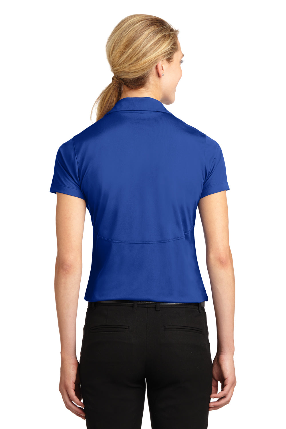 Sport-Tek LST650 Womens Sport-Wick Moisture Wicking Short Sleeve Polo Shirt Royal Blue Back