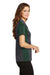 Sport-Tek LST652 Womens Sport-Wick Moisture Wicking Short Sleeve Polo Shirt Iron Grey/Forest Green Side