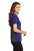 Sport-Tek LST652 Womens Sport-Wick Moisture Wicking Short Sleeve Polo Shirt Iron Grey/Purple Side
