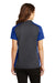 Sport-Tek LST652 Womens Sport-Wick Moisture Wicking Short Sleeve Polo Shirt Iron Grey/Royal Blue Back