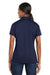 Sport-Tek LST653 Womens Sport-Wick Moisture Wicking Short Sleeve Polo Shirt Navy Blue/White Back