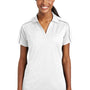 Sport-Tek Womens Sport-Wick Moisture Wicking Short Sleeve Polo Shirt - White/Iron Grey - Closeout