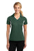 Sport-Tek LST655 Womens Sport-Wick Moisture Wicking Short Sleeve Polo Shirt Forest Green/White Front
