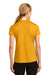 Sport-Tek LST655 Womens Sport-Wick Moisture Wicking Short Sleeve Polo Shirt Gold/White Back