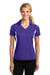 Sport-Tek LST655 Womens Sport-Wick Moisture Wicking Short Sleeve Polo Shirt Purple Front