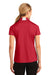 Sport-Tek LST655 Womens Sport-Wick Moisture Wicking Short Sleeve Polo Shirt Red Back