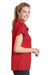 Sport-Tek LST659 Womens Sport-Wick Moisture Wicking Short Sleeve Polo Shirt Red Side