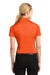 Sport-Tek LST660 Womens Heather Contender Moisture Wicking Short Sleeve Polo Shirt Orange Back