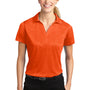 Sport-Tek Womens Heather Contender Moisture Wicking Short Sleeve Polo Shirt - Heather Deep Orange