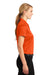 Sport-Tek LST660 Womens Heather Contender Moisture Wicking Short Sleeve Polo Shirt Orange Side