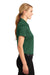 Sport-Tek LST660 Womens Heather Contender Moisture Wicking Short Sleeve Polo Shirt Forest Green Side