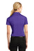 Sport-Tek LST660 Womens Heather Contender Moisture Wicking Short Sleeve Polo Shirt Purple Back