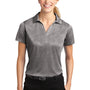 Sport-Tek Womens Heather Contender Moisture Wicking Short Sleeve Polo Shirt - Heather Vintage Grey