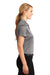 Sport-Tek LST660 Womens Heather Contender Moisture Wicking Short Sleeve Polo Shirt Vintage Grey Side
