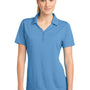 Sport-Tek Womens Micro-Mesh Moisture Wicking Short Sleeve Polo Shirt - Carolina Blue