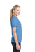 Sport-Tek LST680 Womens Micro-Mesh Moisture Wicking Short Sleeve Polo Shirt Carolina Blue Side