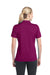 Sport-Tek LST680 Womens Micro-Mesh Moisture Wicking Short Sleeve Polo Shirt Fuchsia Pink Back