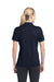 Sport-Tek LST680 Womens Micro-Mesh Moisture Wicking Short Sleeve Polo Shirt Navy Blue Back
