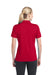 Sport-Tek LST680 Womens Micro-Mesh Moisture Wicking Short Sleeve Polo Shirt Red Back