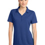 Sport-Tek Womens Micro-Mesh Moisture Wicking Short Sleeve Polo Shirt - True Royal Blue